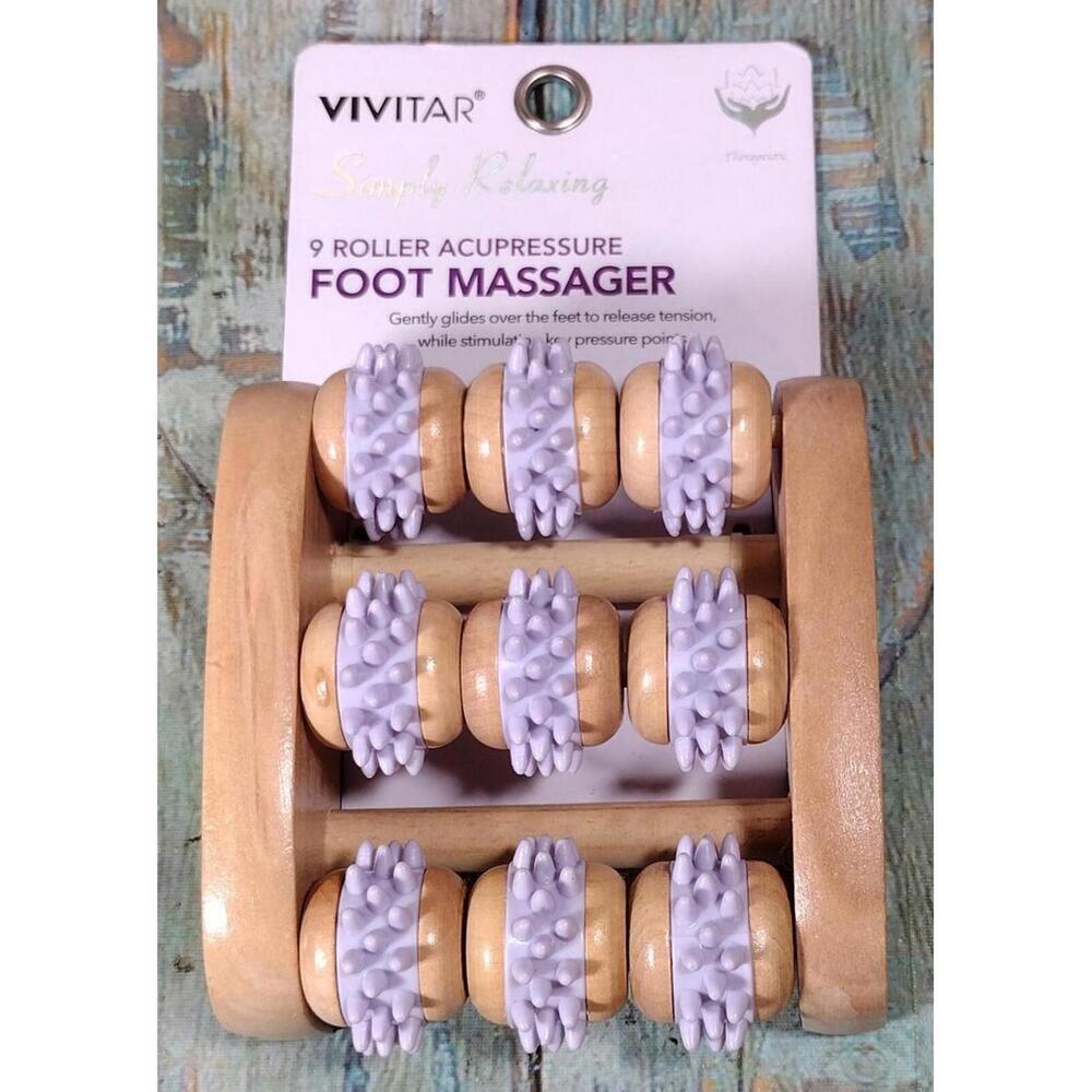 Vivitar Simply Relaxing‎ 9 Roller Acupressure Foot Massager